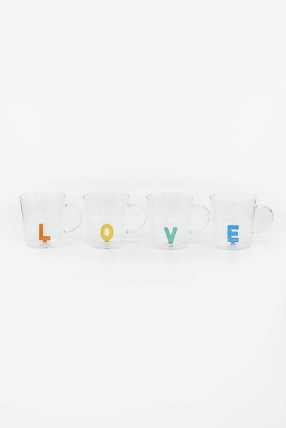 Lot de tasses L.O.V.E - Sema Design