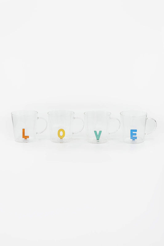 Lot de tasses L.O.V.E - Sema Design