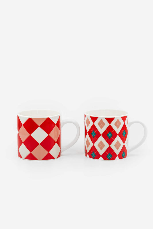 Duo de tasses de Noël collection Santa Amadeus