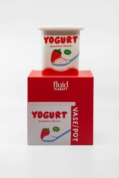Vase Yaourt Fraise Fluid Market
